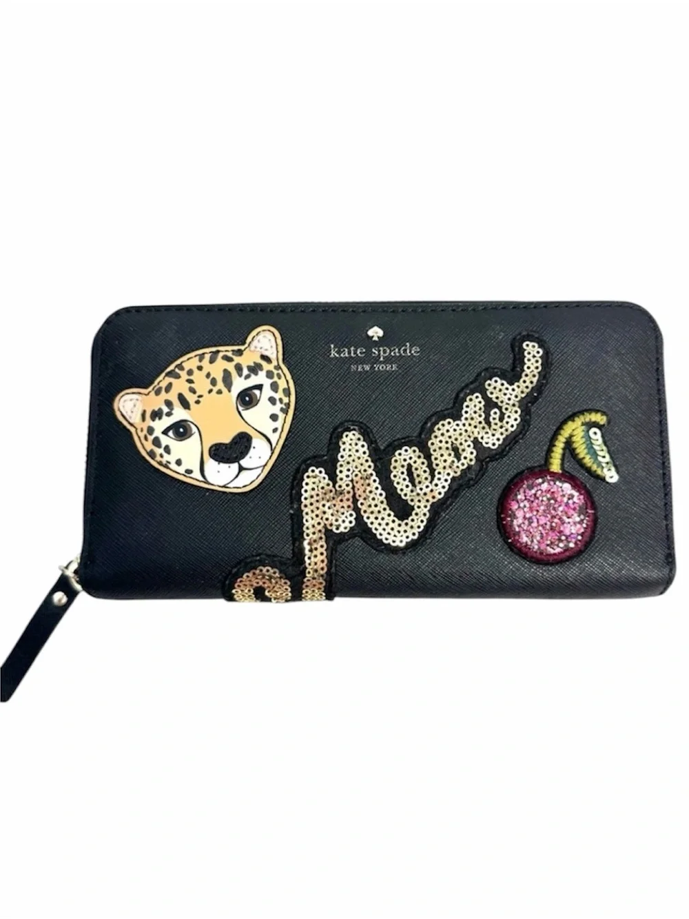 Kate Spade Rare Limited Edition Run Wild Meow Leopard Needa Wallet